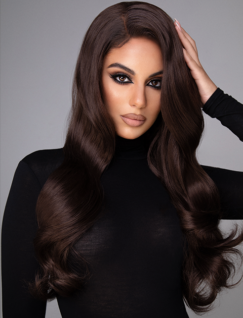 RICH AF - 24" RICH CHOCOLATE BROWN LACE FRONT WIG